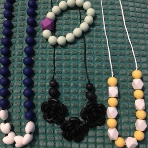 Teething necklaces